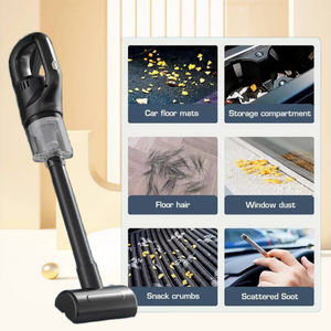 Aspirador de mano eléctrico con carga USB portátil, cepillo de suelo inalámbrico de succión fuerte para el hogar, oficina, coche, 2 en 1, tamaño pequeño - Product Image 6