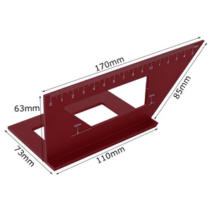 Regla de Medición de Ángulos, Regla Tipo T de 45 y <span class=keywords><strong>90</strong></span> <span class=keywords><strong>Grados</strong></span>, Herramientas de Medición <span class=keywords><strong>para</strong></span> Trabajar la <span class=keywords><strong>Madera</strong></span>, <span class=keywords><strong>para</strong></span> Máquinas de Enchapado de <span class=keywords><strong>Madera</strong></span> y Cepilladoras de <span class=keywords><strong>Madera</strong></span> - Product Image 5