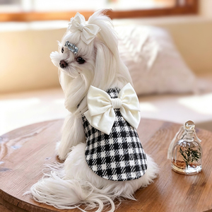 Vêtements de Noël pour animaux de compagnie à <span class=keywords><strong>prix</strong></span> abordable, style princesse mignon avec nœud, pour <span class=keywords><strong>Chihuahua</strong></span>, Papillon, chat, chien, pour mariage, fête, anniversaire, festival - Product Image 1