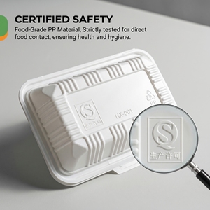 Contenitore per pranzo usa e getta da 250ml contenitore per alimenti PP per riso e piatto principale - Product Image 3