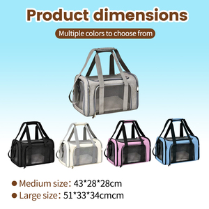 Sac à dos de transport portable pour animaux de compagnie, sac de transport respirant <span class=keywords><strong>en</strong></span> maille pour <span class=keywords><strong>chiens</strong></span> et chats, sac à dos de voyage léger pour petits <span class=keywords><strong>chiens</strong></span> et chats, randonnée <span class=keywords><strong>en</strong></span> plein air - Product Image 2