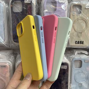 Coque de téléphone portable magnétique en silicone d'origine pour iPhone 15 Pro Max 15plus étuis magnétiques liquides pour Apple avec animation - Product Image 1