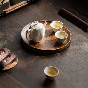 Guanlan Minimalist <b>Tea</b> <b>Tray</b> Square Solid Wood Kung Fu <b>Tea</b> Set Stand Handmade Afternoon <b>Tea</b> Use - Product Image 5