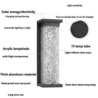 Lampe murale LED extérieure étanche IP65 avec base en acier inoxydable, construction en alliage d'aluminium, à intensité variable pour jardin et couloir