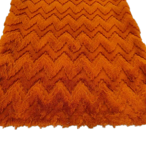 Patrón de relámpago 3D Jacquard Faux Rabbit Fur Alfombra hecha a mano Diamante Poliéster Estilo moderno Alfombra de área Alfombra personalizada para uso doméstico - Product Image 6