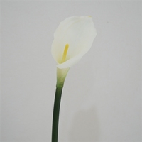 LUYI-Calla Lily Bunga Buatan Berkualitas Tinggi Tekstur PVC Lembut Seni Floral Pernikahan Buket Tangan Dekorasi Ruang Model Rumah