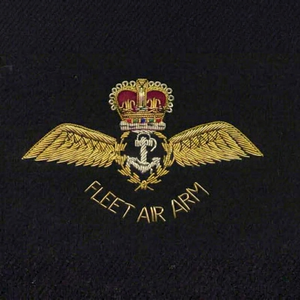 FLEET AIR ARM High Quality Lace Embroidered Patch <b>Sew</b>-On Fabric Badge Circular Luxury Design for Garment - Product Image 1