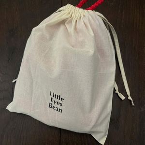 High Quality Custom Printed Logo Cotton <b>Drawstring</b> <b>Pouch</b> Bag Natural Cotton Storage <b>Pouch</b> - Product Image 2