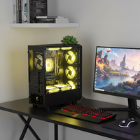 Boîtiers d'ordinateur de jeu Pcooling en promotion, tours classiques noires ATX pour PC de bureau