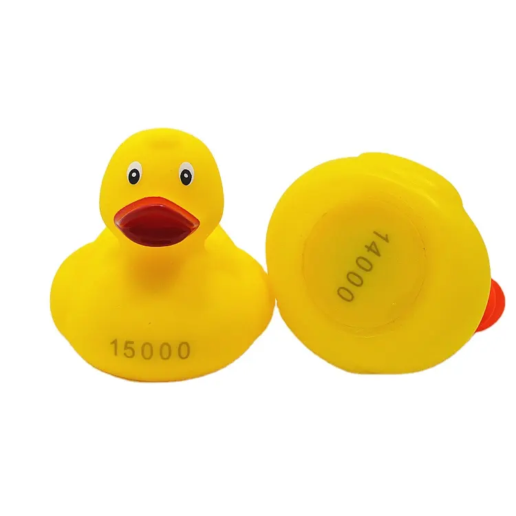 Горячая Распродажа, пластиковая желтая плавающая утяжеленная гоночная резиновая утка с серийным номером
