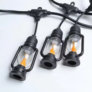 Guirnalda de luces LED S14 para patio de hadas personalizada, Bombilla de llama para fiesta, jardín, bombillas Vintage decorativas para exteriores, Navidad IP44 - Product Image 5