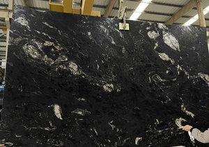 לוחות גרניט שחור קוסמי מלוטש, גרניט שחור טבעי למשטחי מטבח ורצפות - Product Image 3