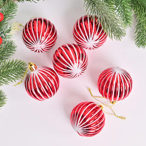 2025 bolas de Navidad de plástico duraderas de alta calidad, adornos de árbol de bolas de Navidad impermeables para fiesta - Product Image 1