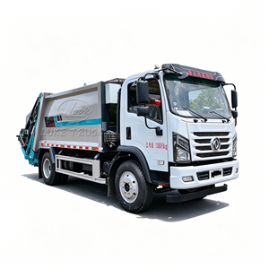 Camion compacteur de déchets Dongfeng 4x2, norme d'émission Euro 5, LHD/RHD en option, chargement arrière, collecte hydraulique des déchets, assainissement - Product Image 4