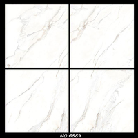Carreaux de sol en porcelaine imitation marbre blanc de Carrare, 60x60cm, 600x600x9mm, antibactériens, résistants à l'usure, échantillon gratuit