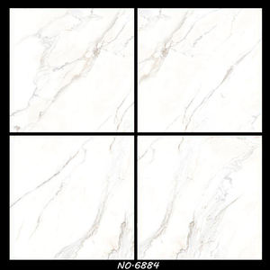 Carrara Weiß Marmor-Optik Porzellan-Bodenfliesen 60x60cm 600x600mm 9mm Dicke Antibakteriell Verschleißfest - Product Image 6