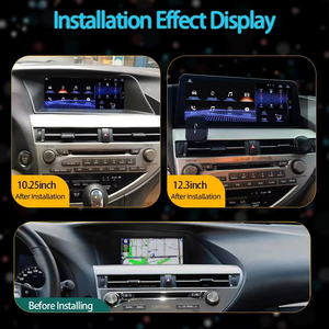 วิทยุติดรถยนต์ขนาด 10.25 นิ้ว รองรับ CarPlay สำหรับ Lexus Rx Rx270 Rx350 ปี 2009 2010-2015 เครื่องเล่นวิทยุติดรถยนต์พร้อมระบบนำทาง GPS หน้าจอสัมผัส HD เครื่องเล่นมัลติมีเดีย - Product Image 3