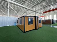 Maison Modulaire Conteneurisée 20 pieds en Acier Préfabriqué Extensible, Durable et Facile à Transporter, Moderne pour Hôtels, Salons, Entrepôts et Ateliers