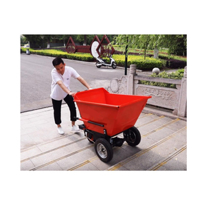 Electric Gray Hopper Flat Plate Inclined Bucket Tool Car Construction Tipping Bucket <b>Trolley</b> Engineering Site Transport Riding t - Product Image 2