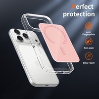 Étui de téléphone portable magnétique sans fil anti-traces de doigts pour iPhone 13 14 15 16 Plus 16e 17e 17 Pro Air Pro Max
