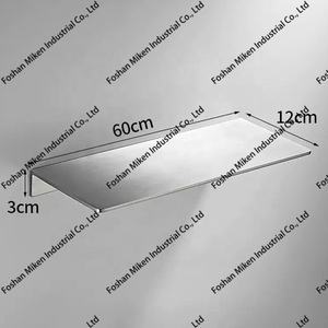 Estante Flotante de Pared Negro Mate, Estante de Almacenamiento de Baño de Acero Inoxidable 304, Estante de Ducha, Estante Esquinero - Product Image 5