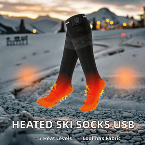 Custom Logo Heated <b>Socks</b> 3 Level USB Ski <b>Socks</b> Rechargeable Winter <b>Thermal</b> Sport <b>Socks</b> OEM Manufacturer - Product Image 2
