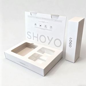 Custom White <b>Card</b> Eco-Friendly Disposable Cosmetic <b>Folders</b> Matt Lamination Magnetic Closure Custom Logo for Face Cream Skincare - Product Image 1