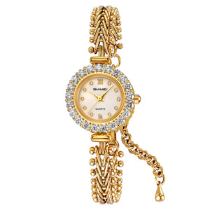 นาฬิกาข้อมือควอตซ์ประดับเพชร กันน้ำ หรูหราและสง่างามสำหรับผู้หญิง - Product Image 5