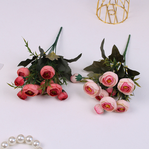 Flor Artificial de Rosa Estilo Nórdico para Mesa de Centro y Mesa de Comedor, Decoración Floral de Seda para Bodas - Product Image 2