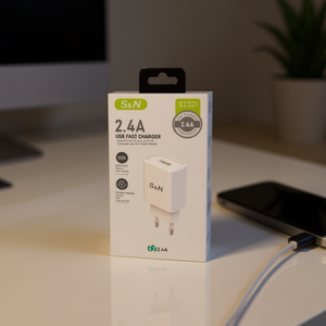 อะแดปเตอร์ชาร์จเร็ว S&N USB 2.4A กำลังไฟสูง สำหรับสมาร์ทโฟนและแท็บเล็ต - Product Image 3