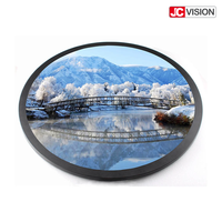 Pantalla LCD Circular de 15.7 Pulgadas, Pantalla Digital Redonda Android para Publicidad, Pantalla Inteligente Comercial