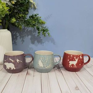 High Quality Custom Porcelain Coffee <b>Mug</b> Cartoon Style BSCI Certified Purple Red Wholesale Business Gifts Custom Logo <b>Reusable</b> - Product Image 4