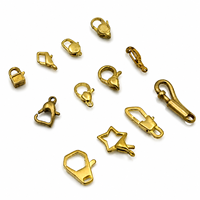 Fermoir Mousqueton Irrégulier en Laiton Moulé par Cire Perdusse OEM Personnalisé, Quincaillerie de Bijouterie, Attache pour Collier, Assemblage de Bijoux, Électroplaqué Personnalisé