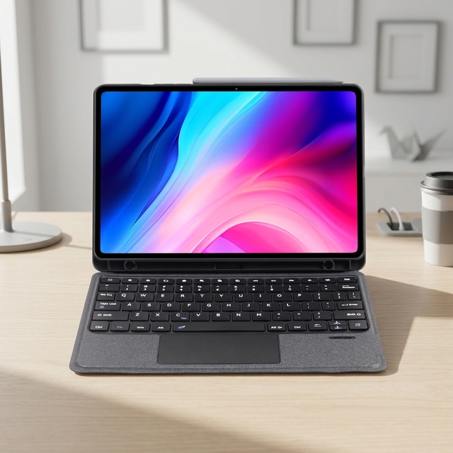 Wireless Smart Slim Lightweight Folio Keyboard Case for Samsung for Galaxy Tab S7 S8 S9 S10 Ultra PU Touchpad New Product