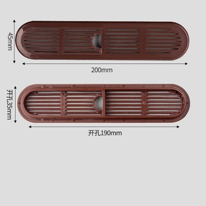 Baño Sala de estar Dormitorio Uso Cubierta de ventilación de malla de refrigeración para gabinetes Plástico para rejilla de ventilación Zapatero - Product Image 5