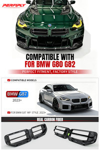 Kit de conversion de calandre avant en fibre de carbone sèche noire brillante de style MP pour BMW M2 G87 2023+ de Perfiply Car <span class=keywords><strong>Auto</strong></span> Body Systems - Product Image 2
