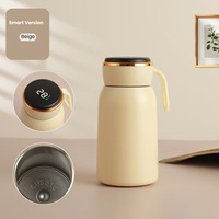 Gobelet thermique miniature portable en acier inoxydable avec affichage de la température, 6 à 12 heures, mini thermos, bouteille d'eau pour filles