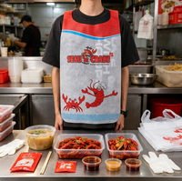 Tablier jetable non tissé léger résistant à la poussière pour bar à sushis, cuisine japonaise, chef