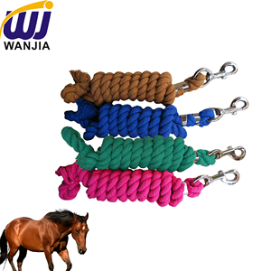 WANJIA 馬用リードロープ プロ仕様 乗馬用コントロールロープ 馬の訓練、ハンドリング、厩舎管理用 - Product Image 1