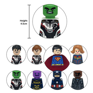 Figuras de Acción de Superhéroes Personalizables, Bloques de Construcción Micro, <span class=keywords><strong>Flash</strong></span>, <span class=keywords><strong>Spiderman</strong></span>, Deadpool, Mini Figuras de Ladrillos de Diamante, Juguetes - Product Image 2