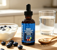 OEM 120ml Gouttes liquides complexes NAD+, énergie cellulaire, antioxydant, anti-fatigue, complément alimentaire quotidien