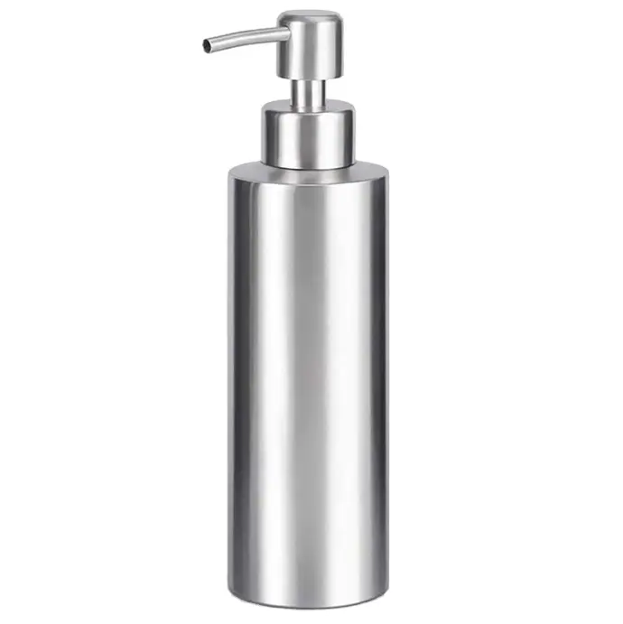 Distributeur de savon liquide antirouille en acier inoxydable Distributeur de savon liquide pour les mains Pompe de cuisine haut de gamme pour la salle de bain