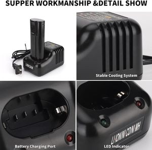 <span class=keywords><strong>Chargeur</strong></span> 2 en 1 pour batteries lithium-ion Paslode 7,2 V (902600, 900476, 902667) et batteries Ni-CD/Ni-MH 6 V (404400, 900420, B20720) - Charge rapide - Product Image 4