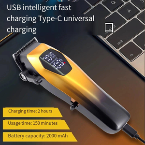 Suministros Profesionales para Barberos, Cortadora de Cabello con Carga USB, Pantalla LED, Máquina Recortadora <span class=keywords><strong>El</strong></span>éctrica - Product Image 6