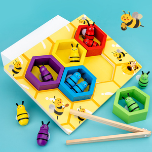 Clip en bois vente de gros Jouet boules <span class=keywords><strong>jeu</strong></span> de ruche pour enfants - Product Image 2
