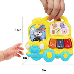 Bàn Phím Thỏ Thiết Kế Mới Đồ Chơi Âm Nhạc Xe Buýt Trường Học Piano Phát Sáng Cho Bé Đồ Chơi Trẻ Sơ Sinh - Product Image 3