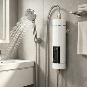 Calentador de Agua Instantáneo de 220V-240V con Control Táctil, Calentador de Agua Eléctrico Instantáneo para <span class=keywords><strong>Ducha</strong></span> - Product Image 1