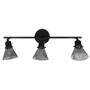 Lustre d'intérieur à rail fixe à 3 lumières <span class=keywords><strong>de</strong></span> luxe simple abat-jour en verre gris clair lampe <span class=keywords><strong>de</strong></span> taille moyenne pour décor <span class=keywords><strong>de</strong></span> chambre à coucher - Product Image 5
