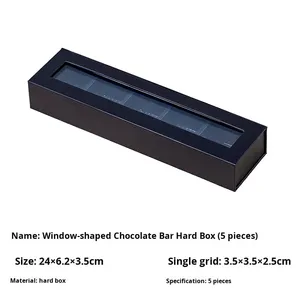 5 ngăn cửa sổ tráng bìa có thể tái chế sô cô la cứng nhắc làm bằng tay cao cấp Quà Tặng Ngày Valentine đóng cửa từ tính - Product Image 6