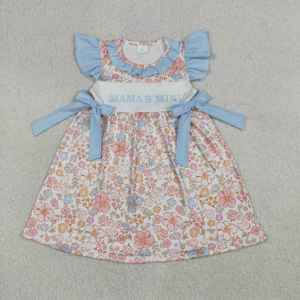 Vestido de Niña con Estampado Floral RTS Boutique MAMA'S GIRL, Nuevos Diseños de Verano, Mono de Burbuja para Bebé, Ropa para Niñas que Combina con las Hermanas - Product Image 2